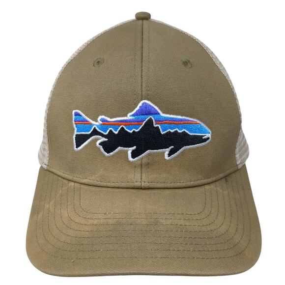 Patagonia Other - Patagonia Snapback Trucker Hat Brown One Size Adjustable Mesh Back Embroidered